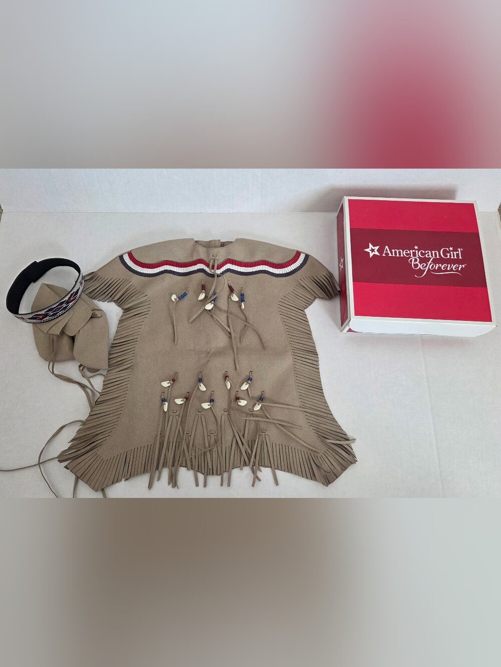 American Girl BeForever Kaya Deerskin Outfit Complete New In Box - Retired